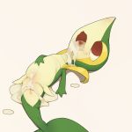  1girl aftersex cum cum_in_mouth cum_in_pussy cumdrip empty_eyes female full_body gen_5_pokemon half-closed_eyes highres lying no_humans on_back open_mouth pokemon pokemon_(creature) pussy red_eyes simple_background snivy solo spread_legs tail tears uncensored white_background youjomodoki 