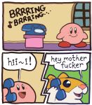  ! :d alien anthro bald blush close-up comic cute dialogue english_text fur hamster humor kirby kirby_(series) mammal nintendo open_mouth phone rick_(kirby) ringing rodent smile standing text tongue unknown_artist video_games waddling_head 