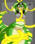  2018 armor belly big_belly blush cobra cum cum_inflation female forked_tongue green_eyes inflation kloudmutt oral penetration pussy reptile scalie slit_pupils snake tentacles tongue unconvincing_armor vaginal vaginal_penetration video_games viper_(x-com) x-com 