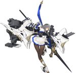  azur_lane bangs boots breastplate breasts brown_legwear closed_mouth corset covered_nipples cross-laced_footwear diamond_(shape) fleur_de_lis full_body gauntlets grey_hair hair_between_eyes hair_ornament highres holding holding_polearm holding_spear holding_weapon kishiyo knees_together_feet_apart lace-up_boots large_breasts left-handed leg_up long_hair looking_away machinery miniskirt mole mole_under_eye official_art pantyhose pleated_skirt polearm red_eyes saint-louis_(azur_lane) sideways_mouth skirt solo spear standing standing_on_one_leg tachi-e thigh_gap torpedo transparent_background turret weapon white_footwear white_skirt world_of_warships 