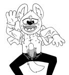  aggressive_retsuko animated anthro clothed clothing disembodied_hand haida handjob humanoid_penis hyena male mammal open_pants open_shirt penis reb-ebooks_(artist) sex spread_legs spreading 