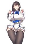  :d absurdres animal_ears ass_visible_through_thighs azur_lane bangs black_legwear blue_bow blue_neckwear blush bow bowtie breasts buttons choukai_(azur_lane) collared_shirt cowboy_shot dog_ears eyebrows eyebrows_visible_through_hair fingernails floppy_ears hair_between_eyes hands_up highres holding holding_panties huge_breasts long_sleeves looking_at_viewer miniskirt mole mole_on_thigh nose_blush open_mouth orange_eyes panties pleated_skirt puffy_long_sleeves puffy_sleeves purple_panties shirt shiworiita short_hair simple_background skirt smile solo standing sweat teeth thigh_gap thighhighs tongue underwear white_background white_shirt white_skirt 