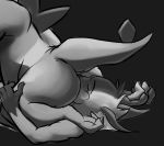  black_white butt croconaw croconawd fur licking mammal nintendo oral pok&eacute;mon pok&eacute;mon_(species) raichu sex tongue tongue_out video_games 