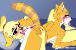  2018 69_position aggressive_retsuko animal_crossing anthro anus blush breasts butt canine crossover cunnilingus digital_media_(artwork) dog duo feet female female/female fur hair humanoid_feet isabelle_(animal_crossing) lying mammal nintendo nude oral pussy retsuko sex shih_tzu tongue tongue_out vaginal video_games whisperfoot 