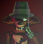  animatronic anthro canine cigar clothing eye_patch eyewear five_nights_at_freddy&#039;s fox foxy_(fnaf) foxymlgpirate hat machine mammal robot smoking solo video_games 