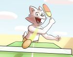  anthro canine dog goldie hi_res male mammal ping_pong rhythm_heaven rodricoro solo table_tennis table_tennis_paddle 