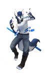  2017 anthro canine clothing digital_media_(artwork) fur hi_res leno_woof male mammal simple_background white_background wolf 