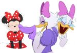  avian bird crying daisy_duck disembodied_penis disney duck male mammal minnie_mouse mouse one_eye_closed penis ribbons rodent sssonic2 tears 