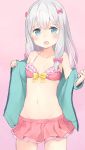  bikini eromanga-sensei izumi_sagiri kusumoto_touka swimsuits 