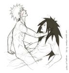  2boys male naruto nude penis senju_tobirama uchiha_madara yaoi 