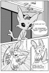  &nbsp; comic dialogue eeveelution english_text espeon monochrome nintendo pok&eacute;mon pok&eacute;mon_(species) sylveon text video_games white_crest 