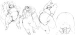  6boys animal_ears fat nude obese sketch smile tanuma_yuuichirou 