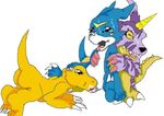  agumon digimon gabumon tagme veemon 