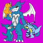  agumon digimon gabumon tagme x-veemon 