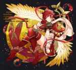  armor aym_(ash3ash3ash) blush fire_emblem fire_emblem_heroes fire_emblem_if gloves hinoka_(fire_emblem_if) japanese_clothes looking_at_viewer red_eyes red_hair short_hair 