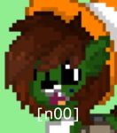  ambiguous_gender canine hair mammal merky merky_taiga_wolf one_eye_closed ponytown surprise wink wolf 