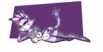  anthro blaze_the_cat breasts eyeshadow feline female fishnet fur looking_at_viewer luraiokun makeup mammal pussy smile sonic_(series) 