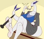  barefoot big_breasts breasts dialogue female foot_focus held_between_toes legendary_pok&eacute;mon looking_at_viewer lugia melody_altone nintendo pok&eacute;mon pok&eacute;mon_(species) video_games zp92 
