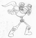  animated_skeleton armor bone boots clothing footwear gloves hi_res humanoid male monochrome not_furry papyrus_(undertale) praiz skeleton sketch smile solo undead undertale video_games 