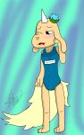  adventure_time blush cartoon_network clothing female horn solo swimsuit thatlycanroc97zx viola_(adventure_time) 