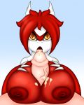  anthro anthrofied areola big_breasts breast_rest breasts cum digital_media_(artwork) duo erection fan_character female hair hi_res humanoid_penis latias legendary_pok&eacute;mon lewdtias looking_at_viewer male nintendo nipples open_mouth penis pok&eacute;mon pok&eacute;mon_(species) pok&eacute;morph quin-nsfw red_hair sex short_hair titfuck tongue vein video_games yellow_eyes 