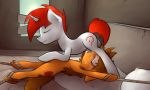  bdsm bed bondage bound cum cum_in_mouth cum_inside cum_on_face cutie_mark digital_media_(artwork) duo earth_pony equine fan_character fellatio female feral forced horn horse inside lying male male/female mammal marsminer my_little_pony on_back oral pony rape rope sex unicorn venus_spring 