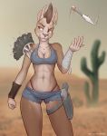  2018 anthro armor breasts canine clothed clothing digital_media_(artwork) female gun hair hi_res mammal melee_weapon ranged_weapon reaper3d scar simple_background smile solo unconvincing_armor weapon wolf 