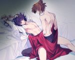  2boys aftersex fudou_yuusei full-color lying male male_focus multiple_boys sleeping weko_(senell) yaoi yu-gi-oh! yuu-gi-ou_5d&#039;s yuu-gi-ou_gx yuuki_juudai 