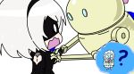  animated animated_gif black_background black_blindfold black_hair blindfold chibi d: darkwin17 fast_animated_gif hairband nier_(series) nier_automata open_mouth self_upload short_hair solo yorha_no._2_type_b 