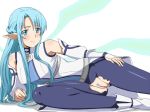  1girl asuna_(sao) censored hitori_kakumei pussy sword_art_online 