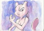  mewtwo oka_mochi pokemon purple_eyes sketch 