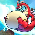 belly big_belly dragon hyper hyper_belly male nintendo tanio the_legend_of_zelda valoo video_games wind_waker 