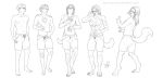  anthro breast_expansion breasts butt cat claws clothed clothing eyewear feline female gender_transformation glasses hair human human_to_anthro long_hair lylas male mammal monochrome mtf_transformation nipples pants sequence simple_background solo standing surprise topless transformation white_background 