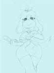  2018 animal_crossing anthro areola big_breasts blush blush_stickers breasts canine clothing collar corset cute_fangs dog female floppy_ears hi_res isabelle_(animal_crossing) legwear lingerie mammal nintendo nipples pussy riding_crop salaciouslx simple_background sketch skull video_games whip 