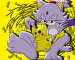  blaze_the_cat crossover pikachu pokemon rinn-kun sonic_team 