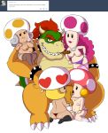  anthro ask_blog bowser breasts cigar erection female fungi_fauna fungus group hi_res humanoid_penis koopa male male/female mario_and_luigi_(series) mario_bros mario_party mario_party_advance mrs._shroomlock nintendo paper_mario partners_in_time penis pimp scalie short_stack simple_background tayce_t. timoteihiv toad_(mario) toadiko tumblr vanna_t. video_games white_background 
