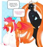  2018 anthro big_breasts breasts digital_media_(artwork) duo female huge_breasts male male/female nipples poppy_(justkindofhere) rune4 scalie sex thick_thighs 