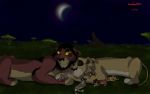  cub darthmaul1999 disney eyes_closed feline female feral grass group lion love male mammal mila moon night nuka outside star the_lion_king young 