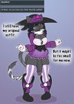  2018 absurd_res anthro big_breasts big_butt black_hair breasts butt cat clothing dickgirl digital_drawing_(artwork) digital_media_(artwork) english_text eyes_closed feline fur grey_penis hair hi_res humanoid_penis intersex mammal miso_(miso_souperstar) miso_souperstar open_mouth penis simple_background solo standing text thick_thighs wide_hips 