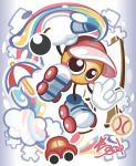  ball baseball_(ball) blush brown_eyes cute kirby_(series) monster nintendo paint paint_roller_(kirby) parasol puzzle_piece rollerskates star-soul video_games waddling_head yellow_skin 