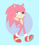  alternate_color chocolatechippi hedgehog invalid_color male mammal one_eye_closed sonic_(series) sonic_the_hedgehog wink 