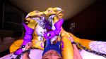  3d_(artwork) anthro bdsm bed bedroom big_breasts bondage bound breasts camera canine chained digimon digital_media_(artwork) female first_person_view garry&#039;s_mod group human lordzbacon male mammal mff nude renamon 