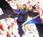 avicebron_(fate) black_cape blue_cape cape commentary_request contrapposto debris fate/apocrypha fate_(series) feet_out_of_frame helm helmet highres lack male_focus multicolored multicolored_cape multicolored_clothes outstretched_arms solo spread_arms standing 