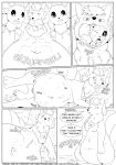  comic death digestion eevee english_text fidchellvore monochrome ninetales nintendo pok&eacute;mon pok&eacute;mon_(species) text video_games vore 