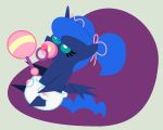  2014 blue_feathers equine evilfrenzy feathered_wings feathers female feral friendship_is_magic horn mammal my_little_pony princess_luna_(mlp) solo winged_unicorn wings 