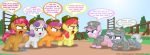  aleximusprime angry apple_bloom_(mlp) babs_seed_(mlp) blue_eyes bottomless clothed clothing cutie_mark cutie_mark_crusaders_(mlp) dialogue diamond_tiara_(mlp) earth_pony english_text equine eyewear feathered_wings feathers female feral freckles friendship_is_magic fur glasses green_eyes grey_fur group hair hat horn horse mammal military_uniform multicolored_hair my_little_pony nude open_mouth orange_eyes orange_feathers orange_fur outside pegasus pink_fur pony purple_eyes purple_hair push-up red_hair scootaloo_(mlp) scowl silver_spoon_(mlp) sweetie_belle_(mlp) text two_tone_hair unicorn uniform white_fur wings yellow_fur 
