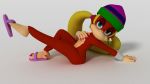  3d_(artwork) blonde_hair digital_media_(artwork) donkey_kong_(series) doublestuffed ear_piercing female fur hair hat kong mammal monkey nintendo primate simple_background solo tiny_kong video_games white_background 