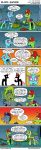  2018 changeling comic digital_media_(artwork) english_text fan_character green_eyes group hooves horn male my_little_pony pony-berserker red_eyes standing text 