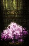  cherry_blossoms commentary_request highres light_rays no_humans original pipes ruins rust scenery tree 