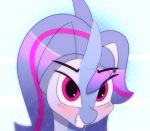  2018 ambiguous_gender animated equine fan_character hair horn looking_at_viewer mammal my_little_pony n0nnny open_mouth pattern_background simple_background solo unicorn 
